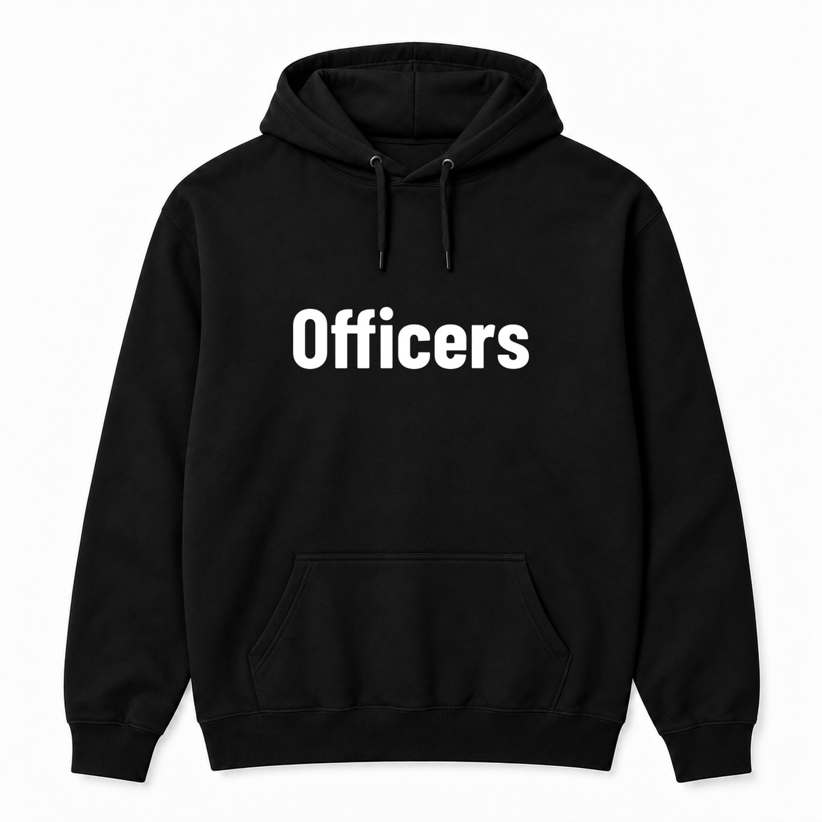 Officers Hoodie in black