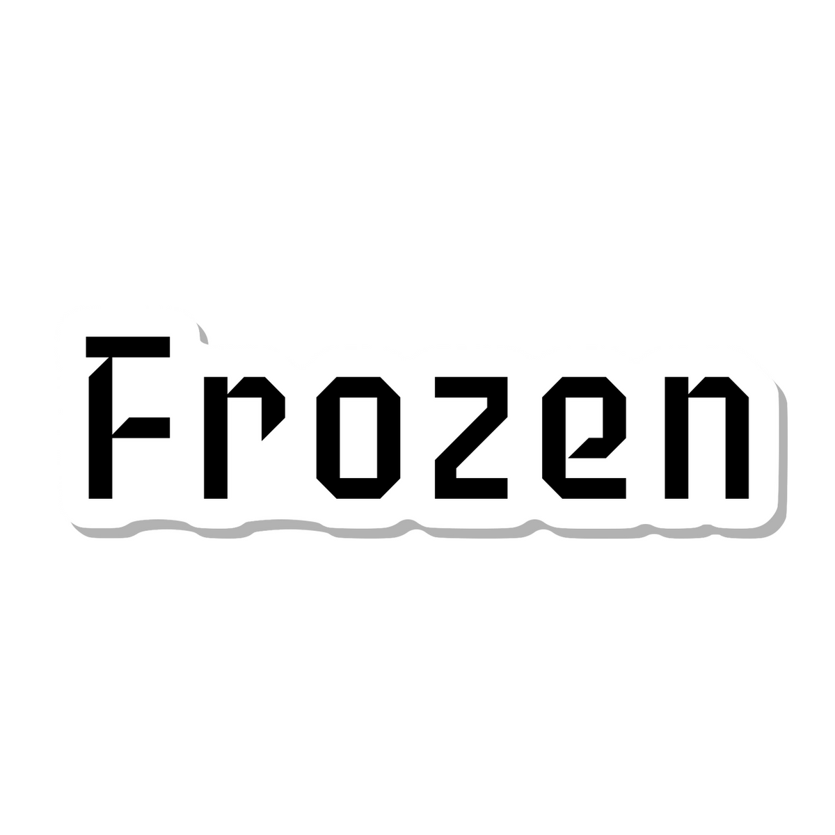 Frozen die-cut sticker