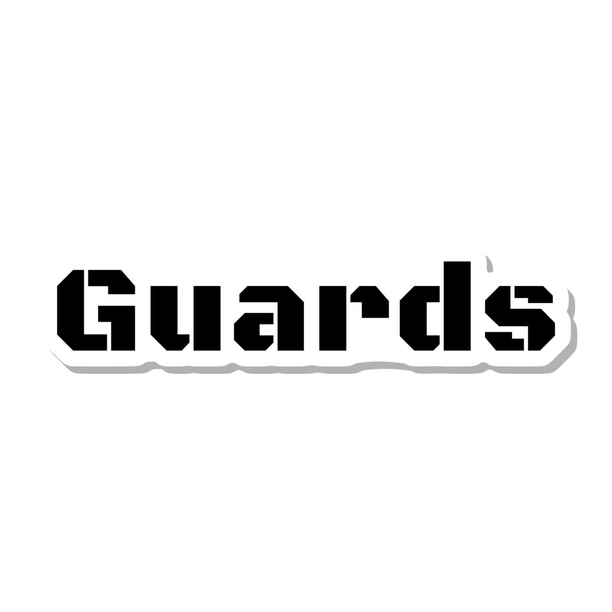 Guards die-cut sticker