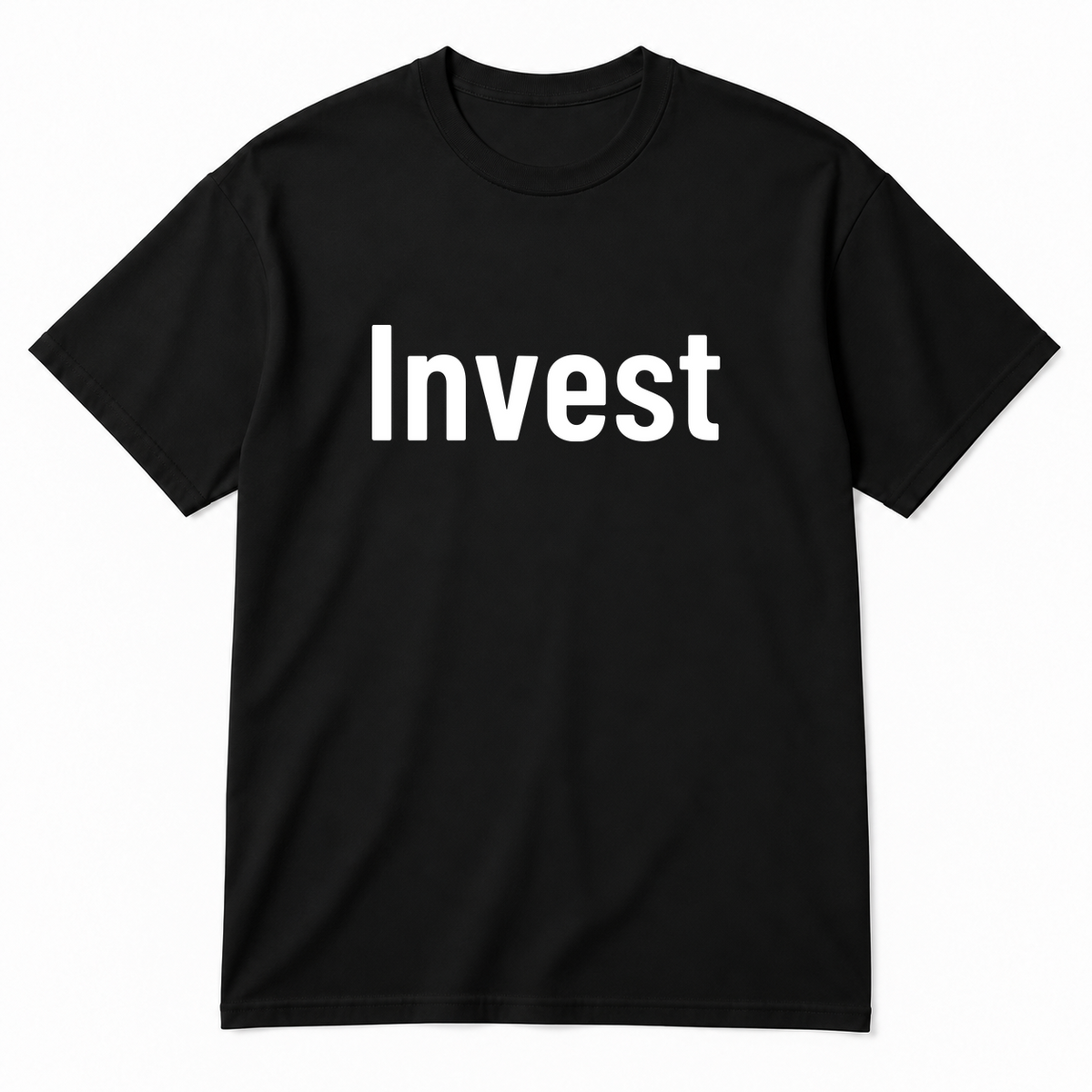 Invest T-Shirt in black