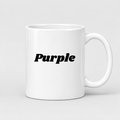Purple Mug in white