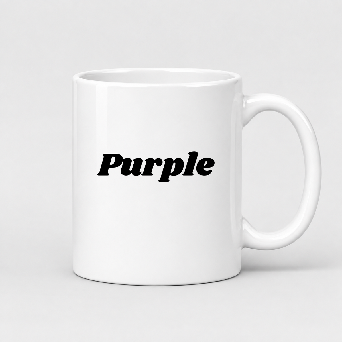Purple Mug in white