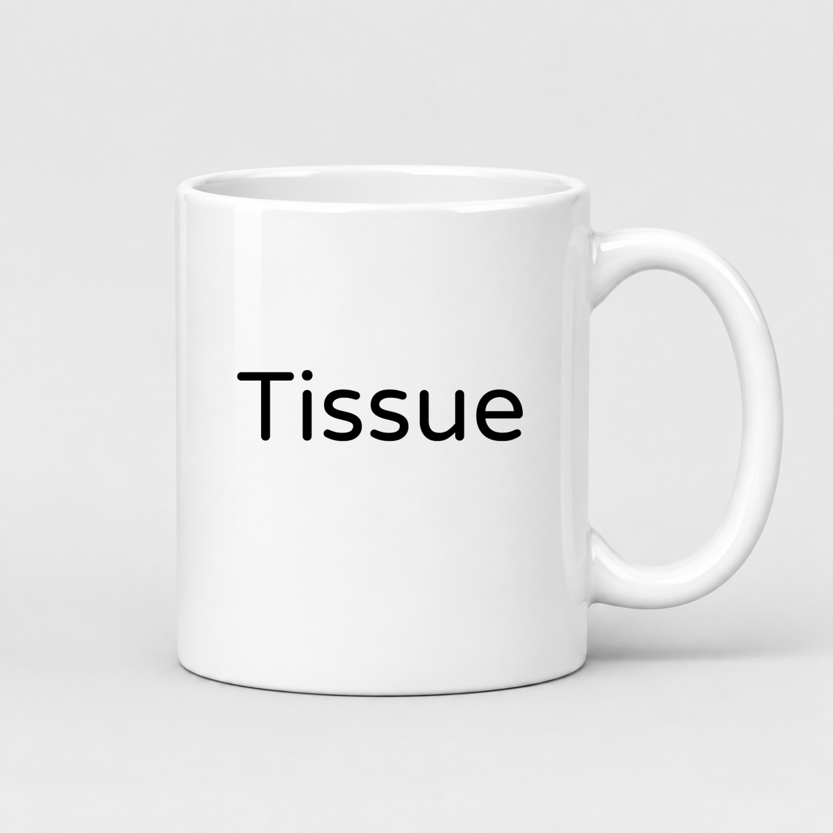 Tissue Mug in white