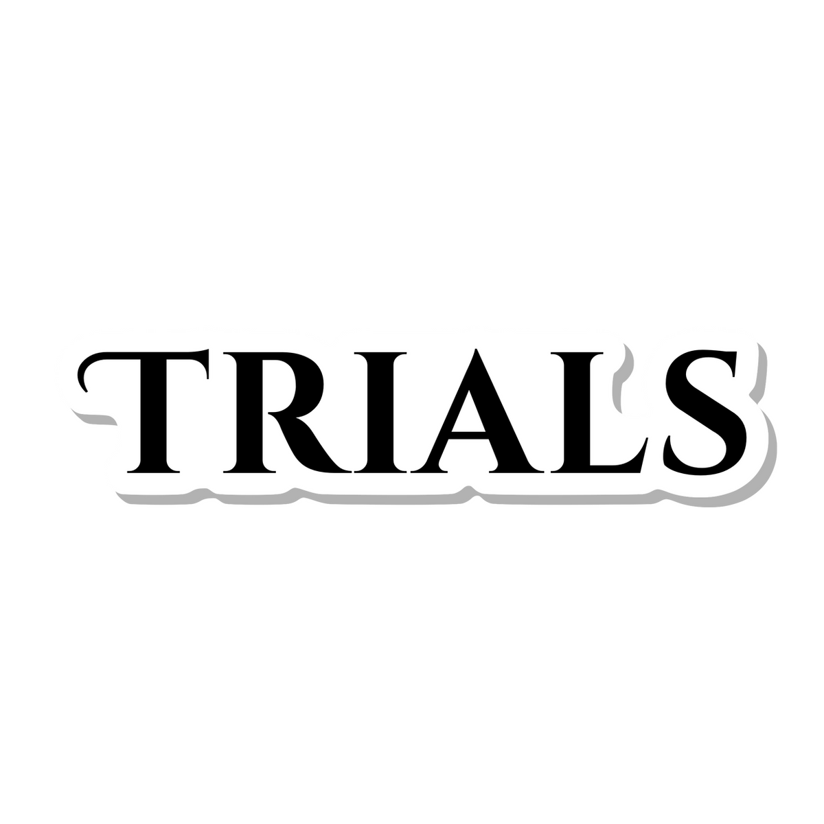 Trials die-cut sticker