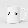 Aside Mug in white