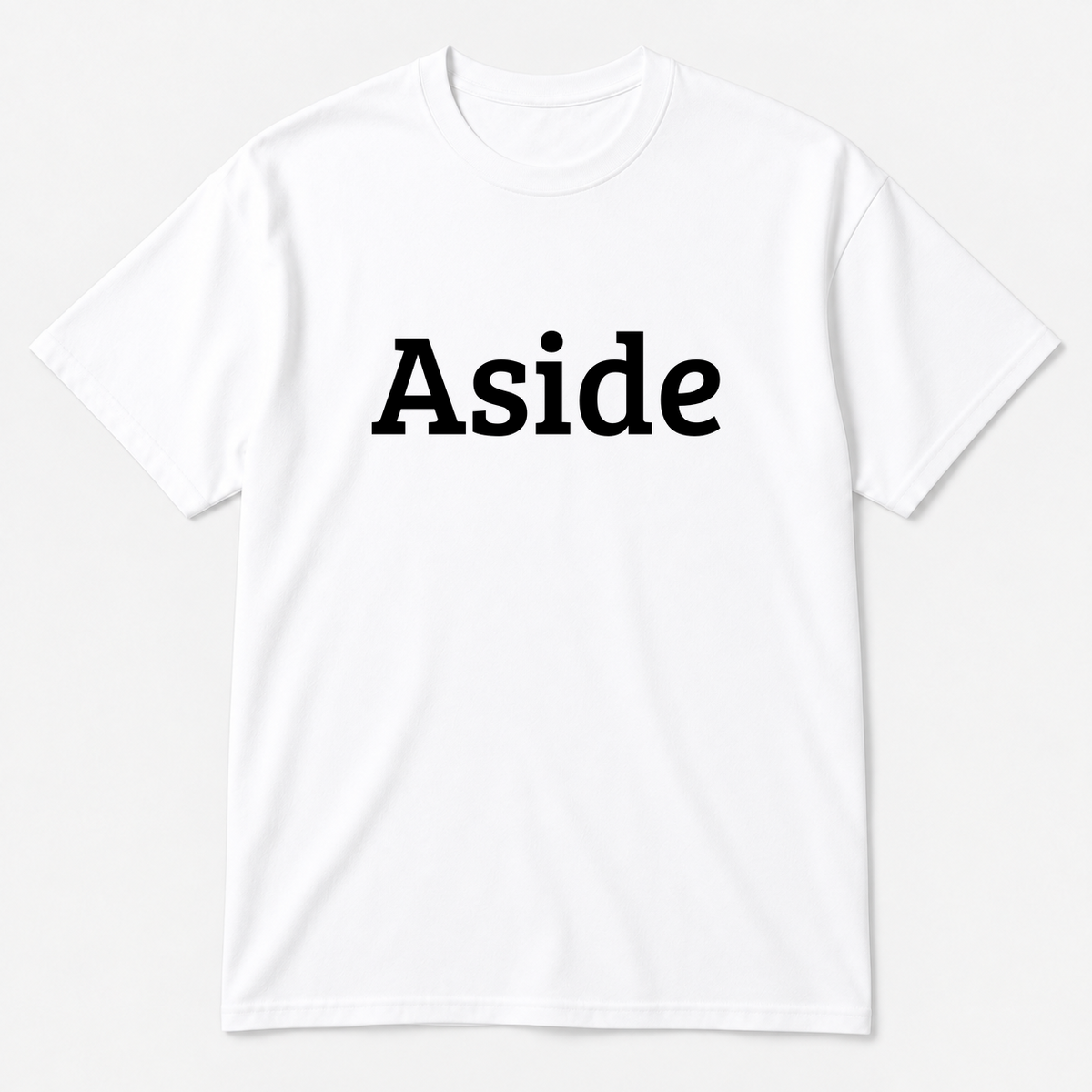 Aside T-Shirt in white