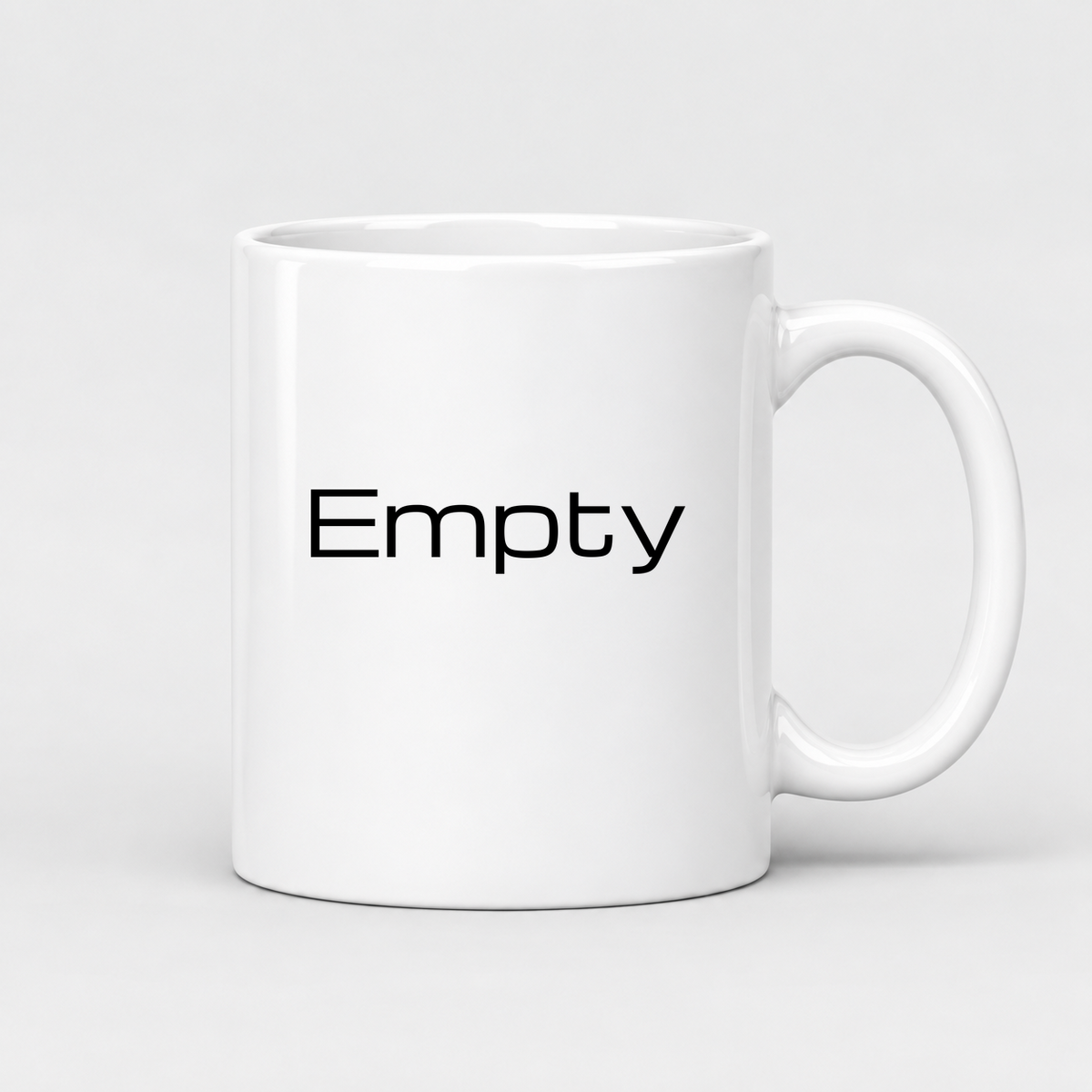 Empty Mug in white