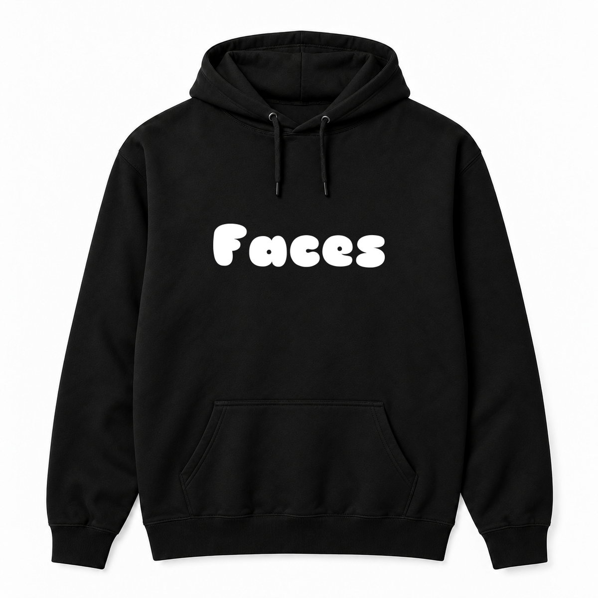 Faces Hoodie in black