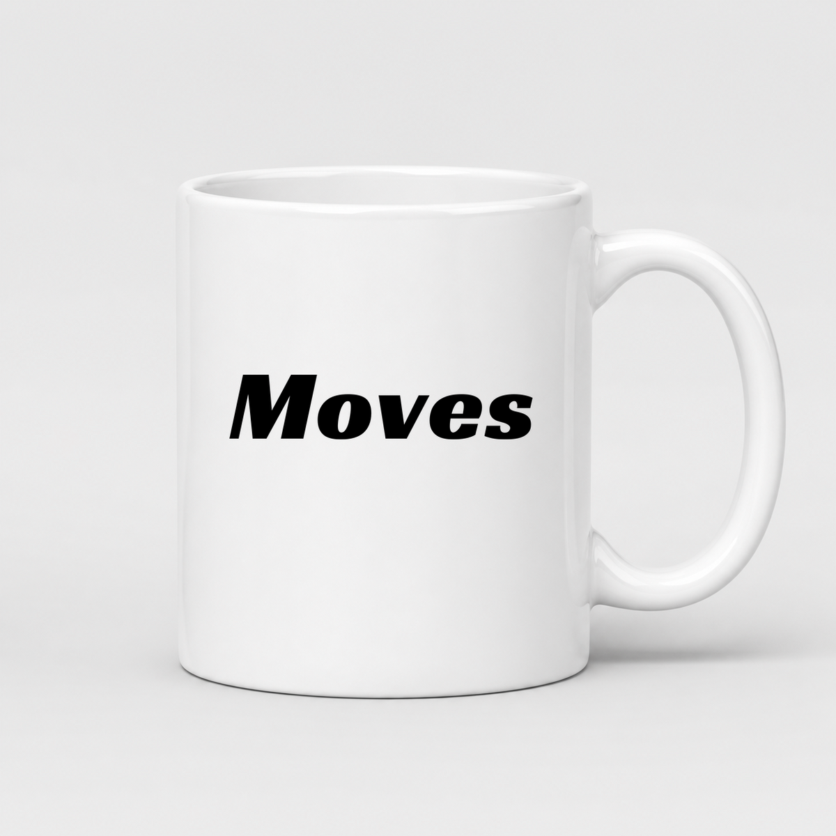 Moves Mug in white