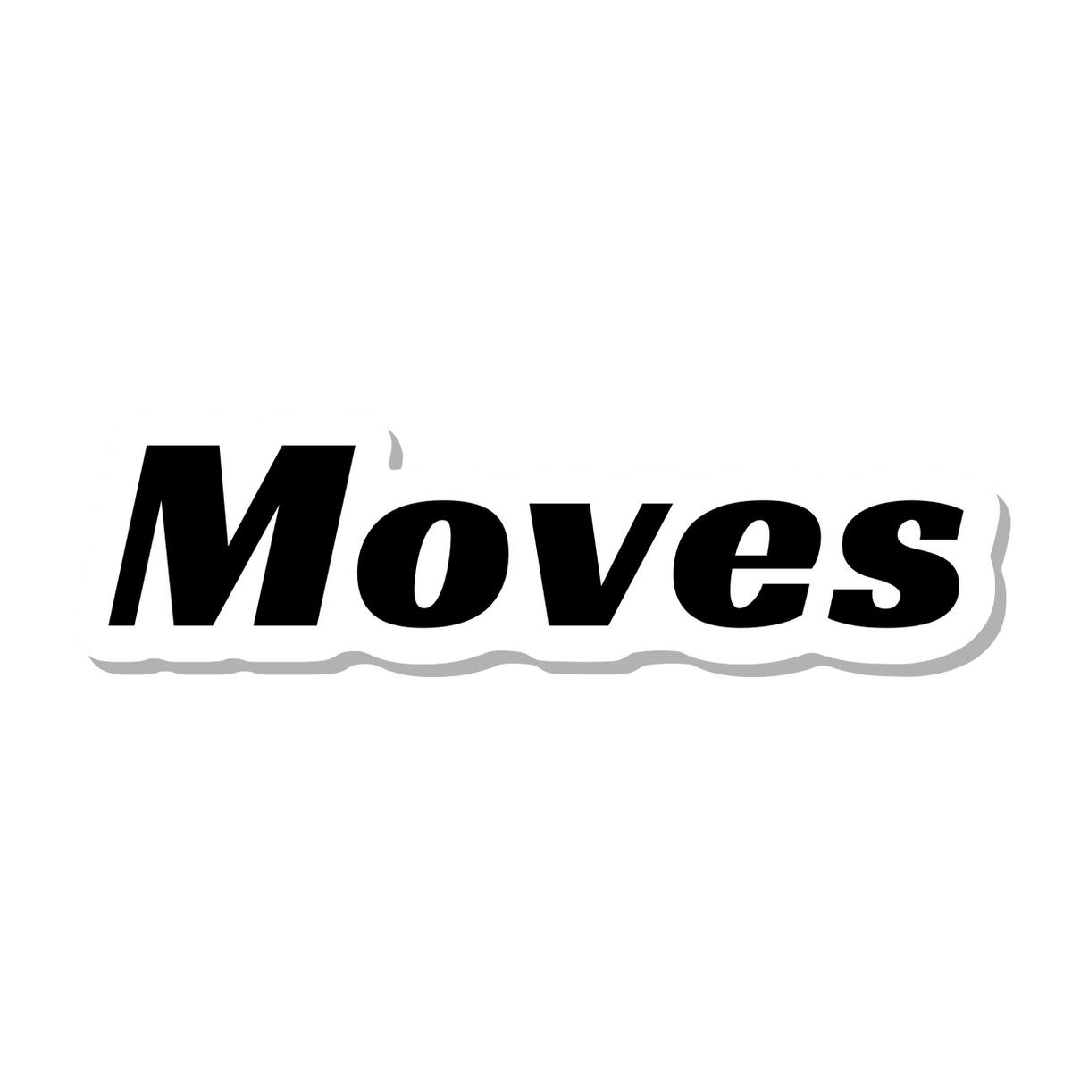 Moves die-cut sticker