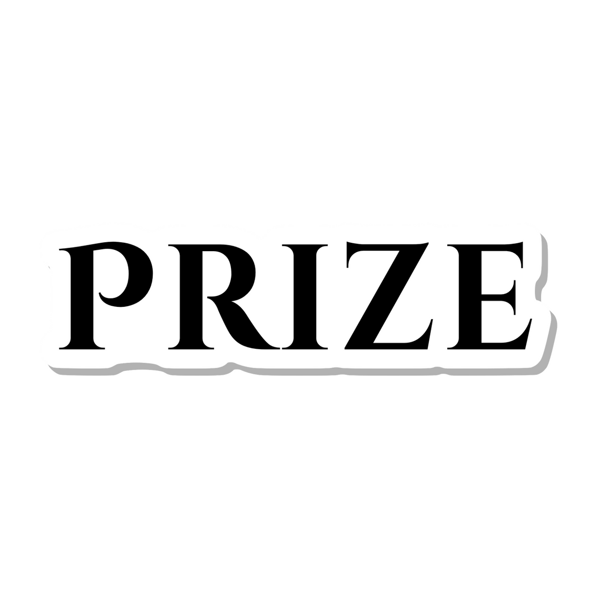 Prize die-cut sticker