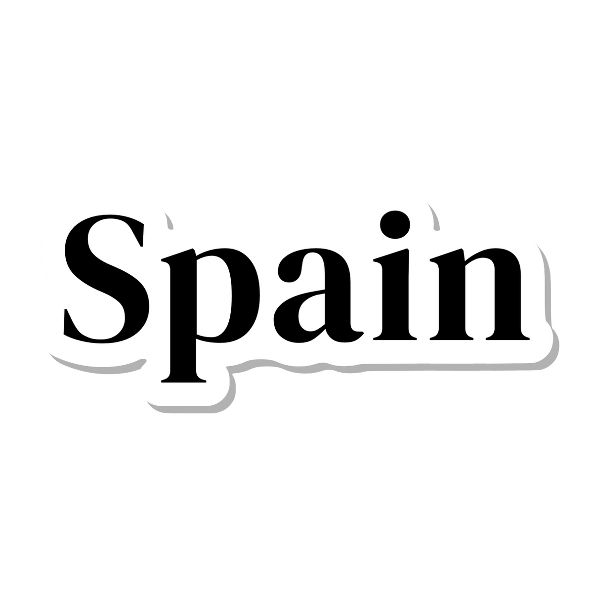Spain die-cut sticker