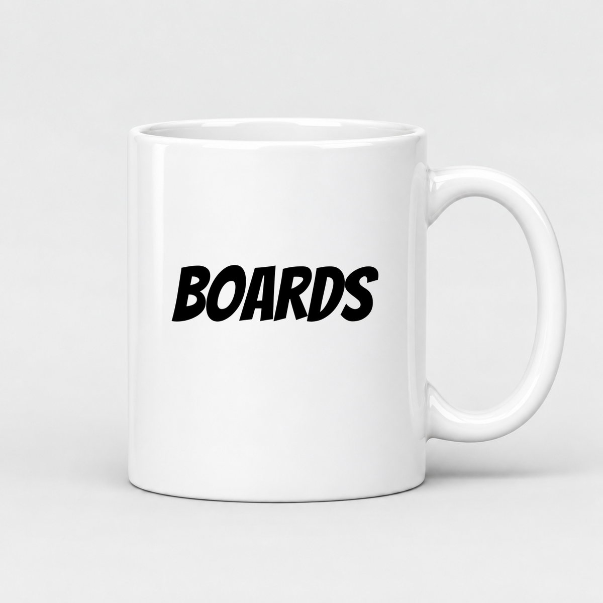 Boards Mug in white