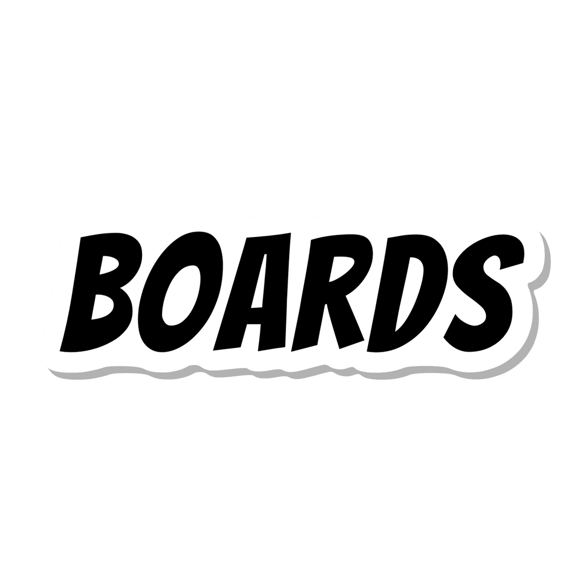 Boards die-cut sticker