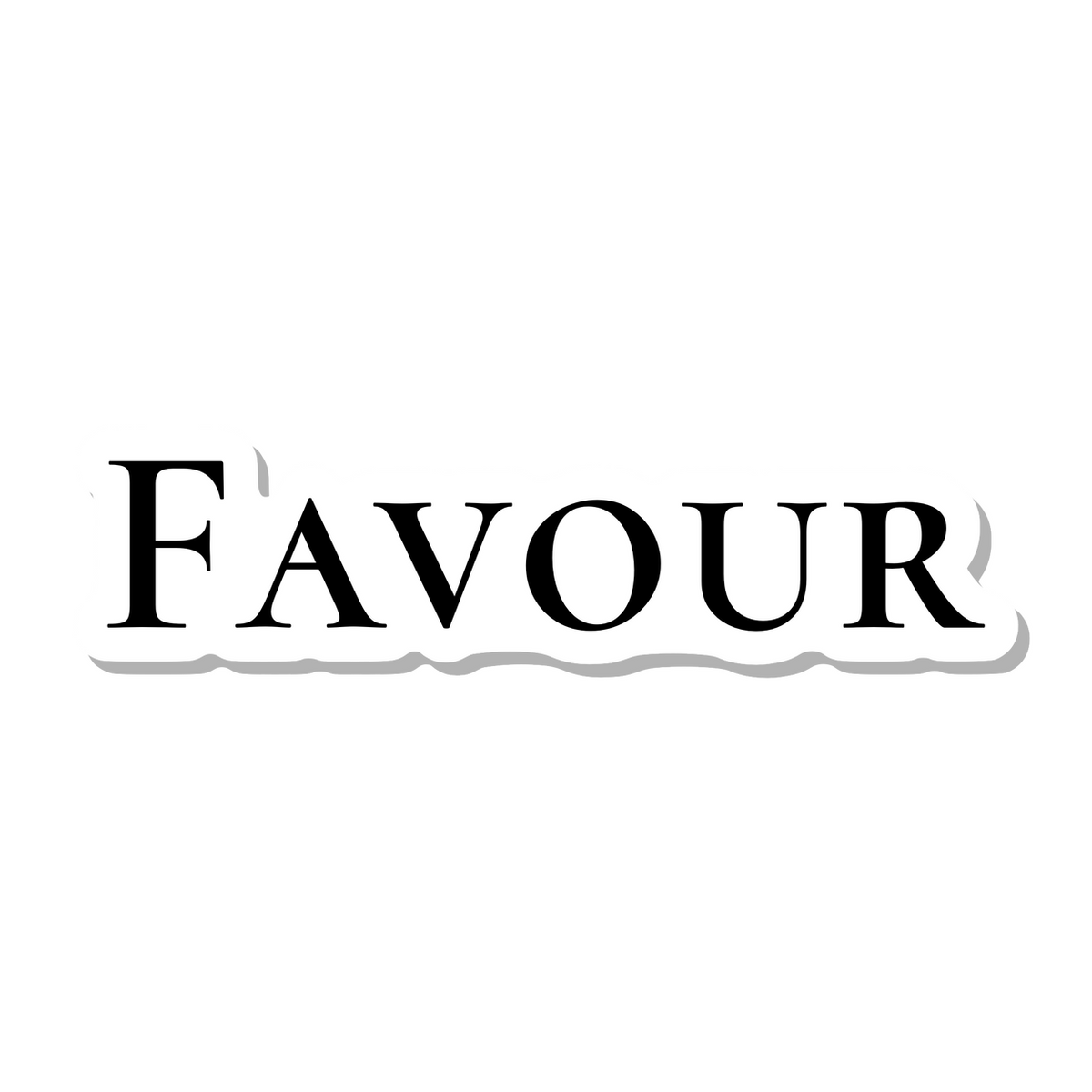 Favour die-cut sticker