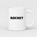 Rocket Mug in white