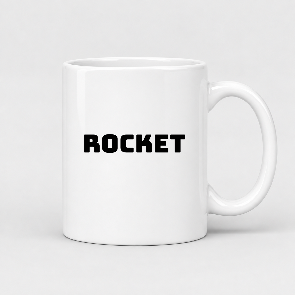 Rocket Mug in white
