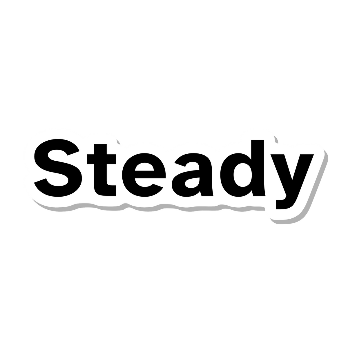 Steady die-cut sticker
