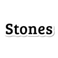 Stones die-cut sticker