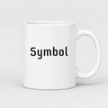 Symbol Mug in white