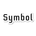 Symbol die-cut sticker