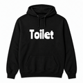 Toilet Hoodie in black