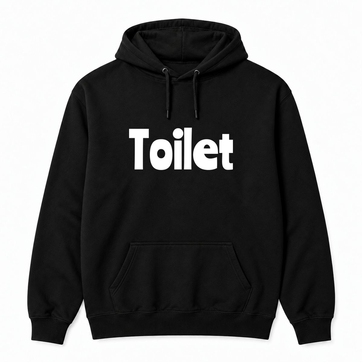 Toilet Hoodie in black