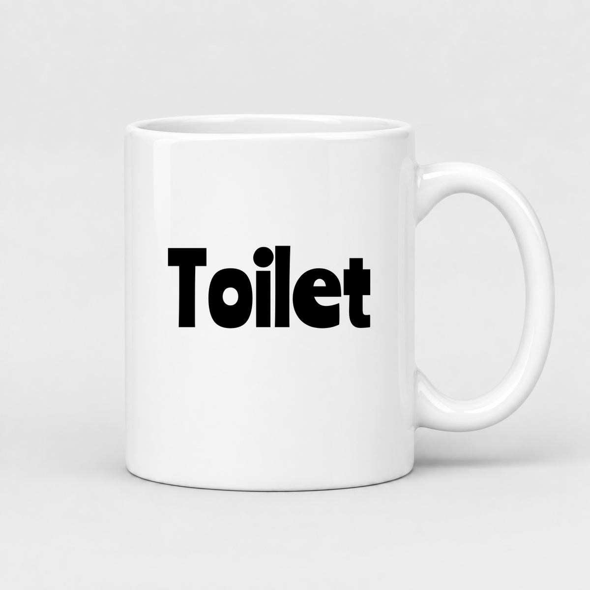 Toilet Mug in white