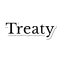Treaty die-cut sticker