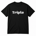 Triple T-Shirt in black