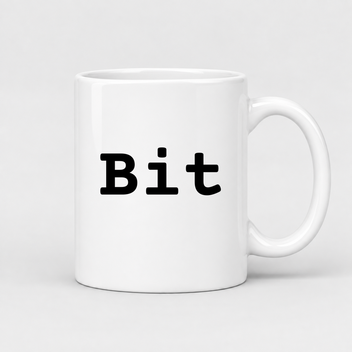 Bit Mug in white