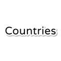 Countries die-cut sticker