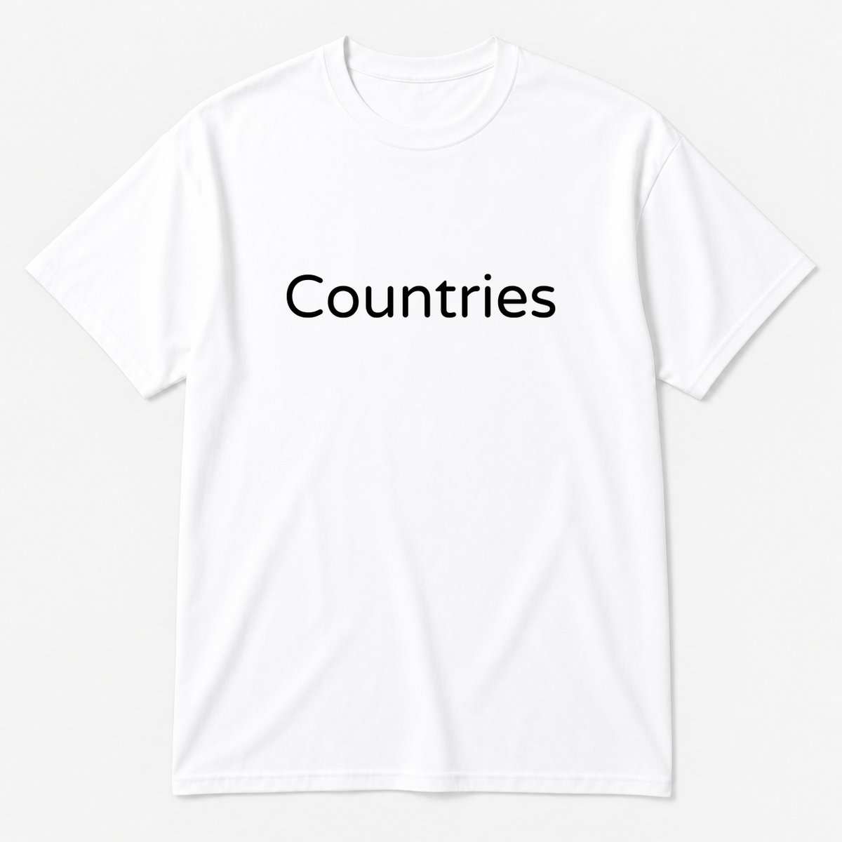 Countries T-Shirt in white