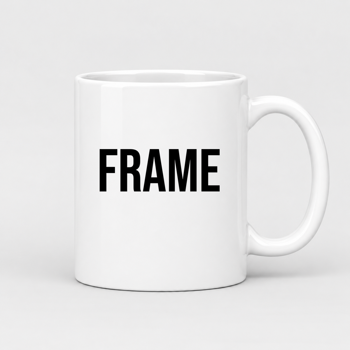 Frame Mug in white