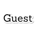 Guest die-cut sticker