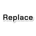 Replace die-cut sticker