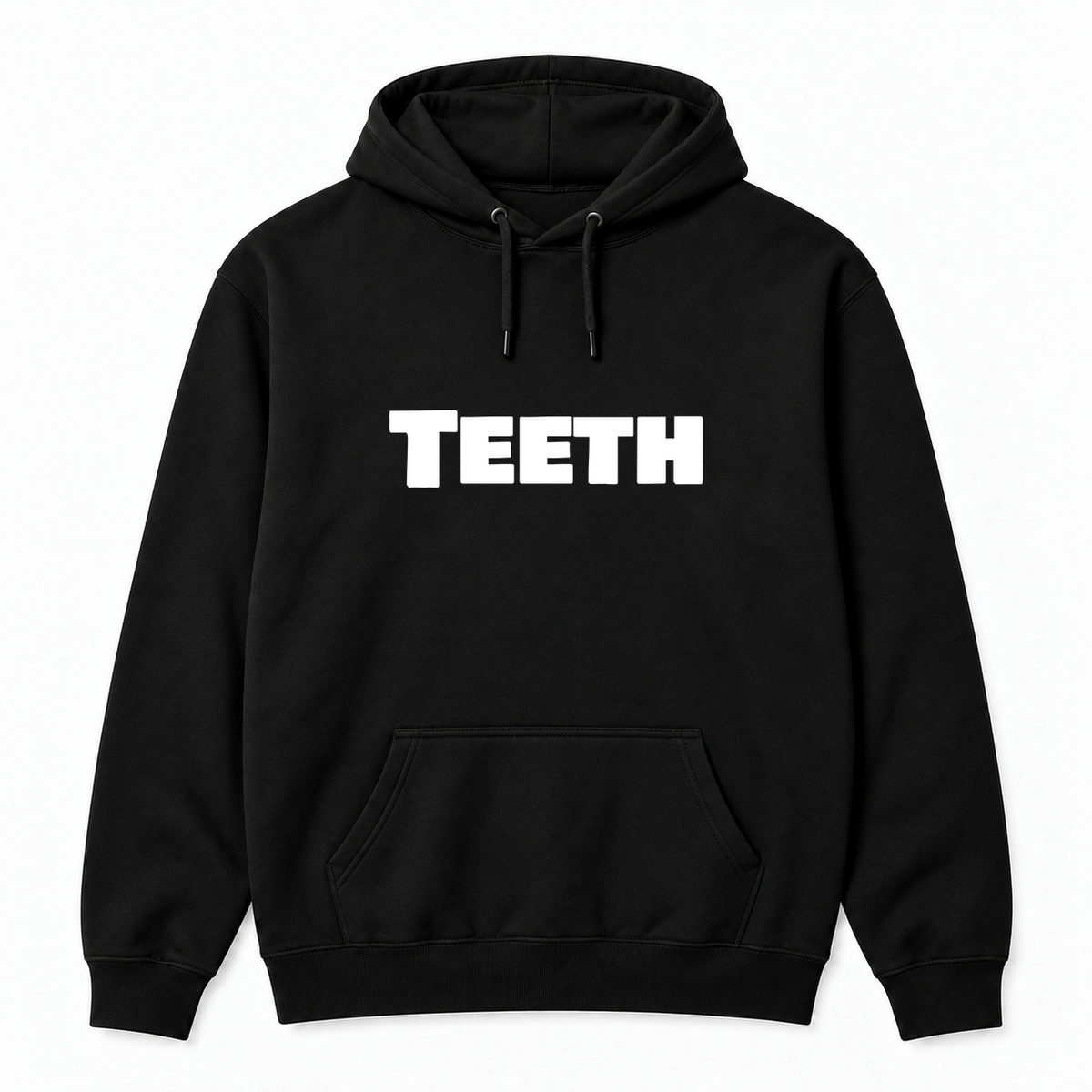 Teeth Hoodie in black