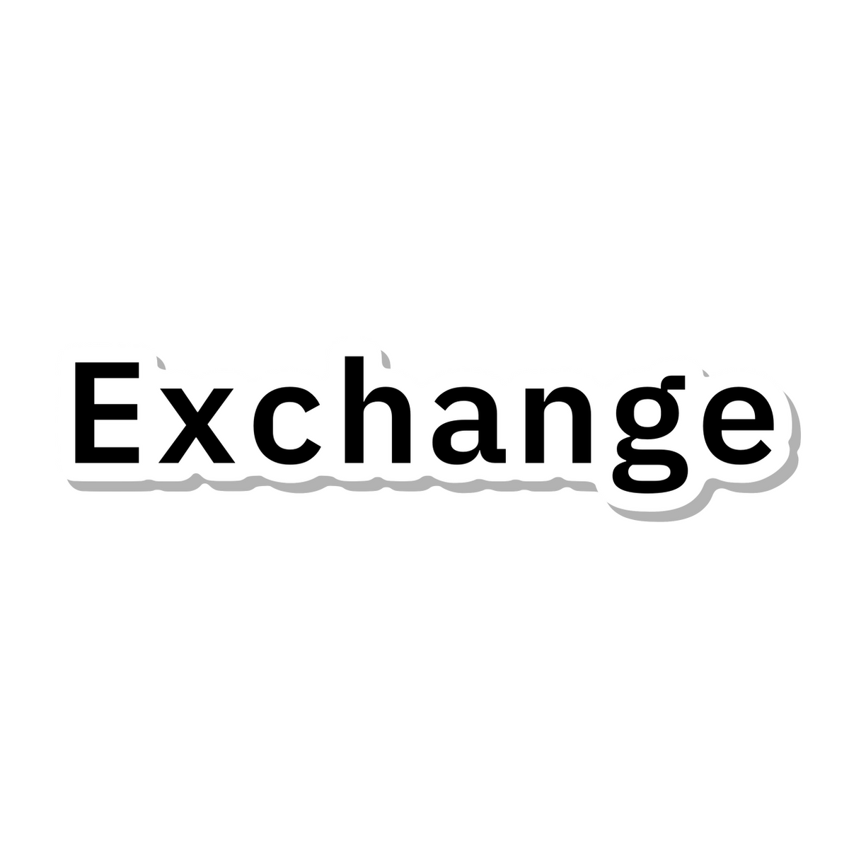 Exchange die-cut sticker