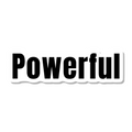 Powerful die-cut sticker