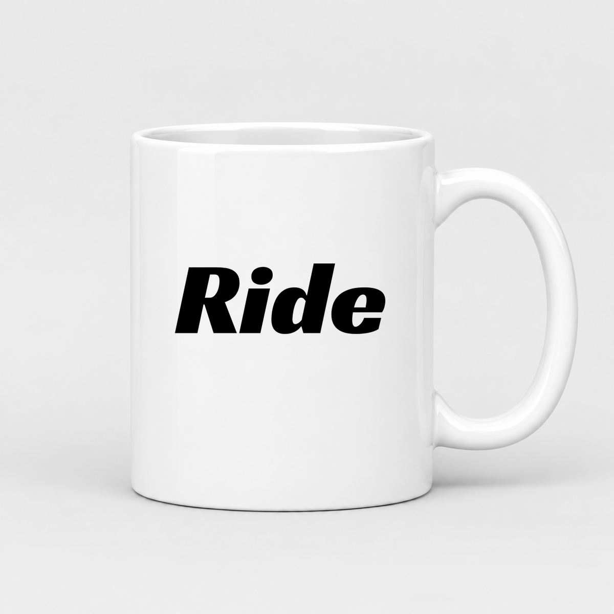 Ride Mug in white