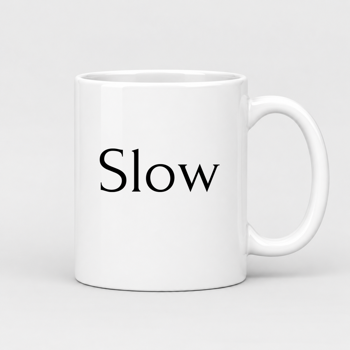Slow Mug in white