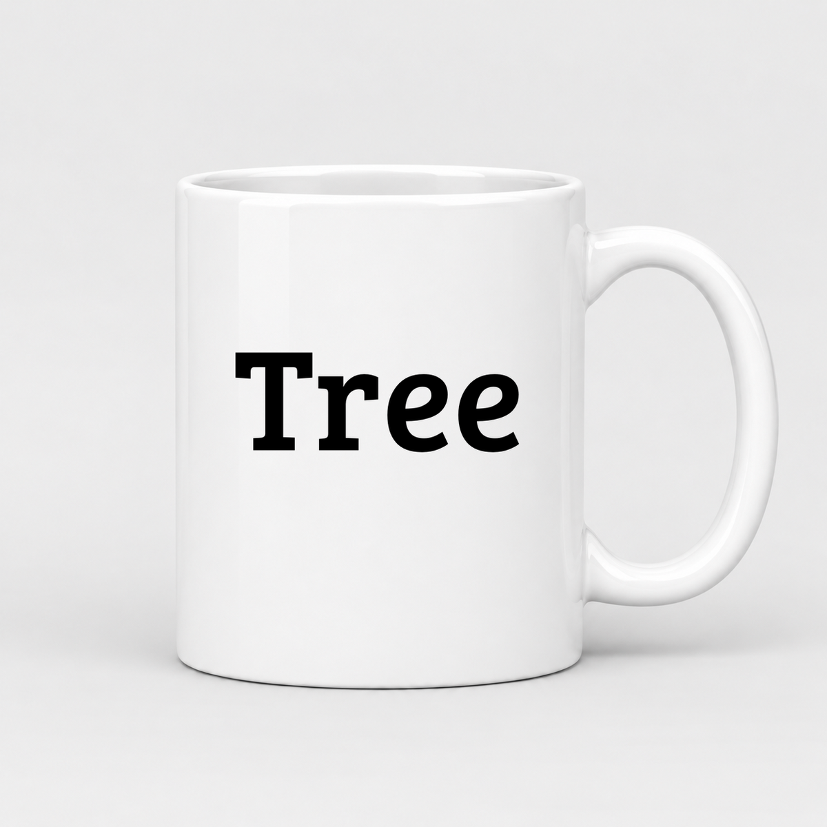 Tree Mug in white