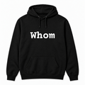 Whom Hoodie in black