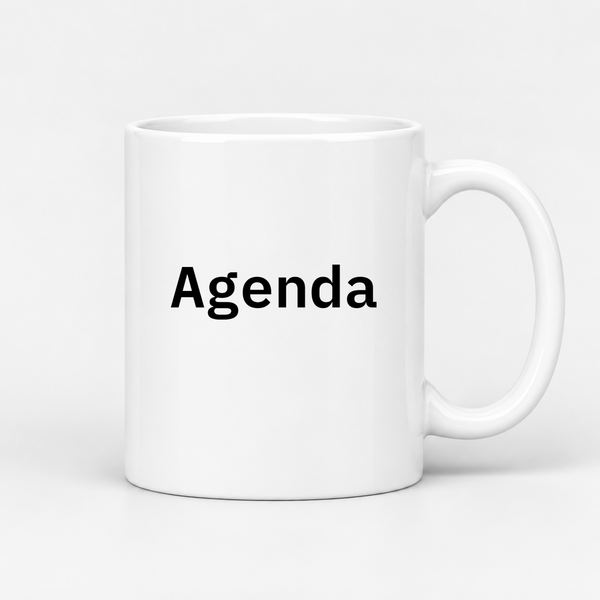 Agenda Mug in white