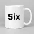 Six Mug in white