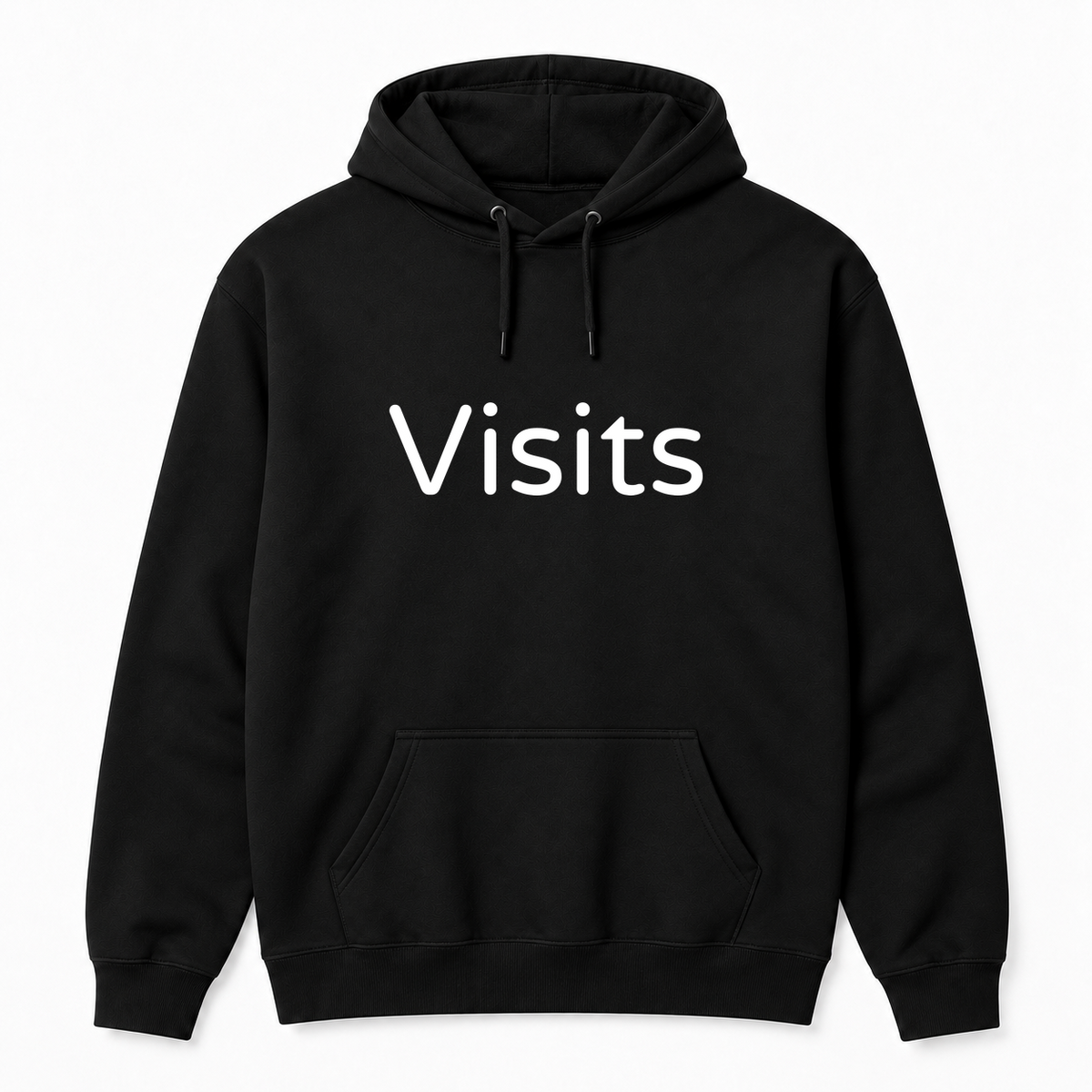 Visits Hoodie in black