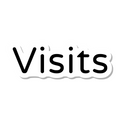 Visits die-cut sticker