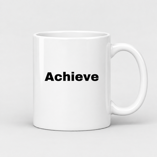 Achieve Mug in white