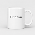 Clinton Mug in white
