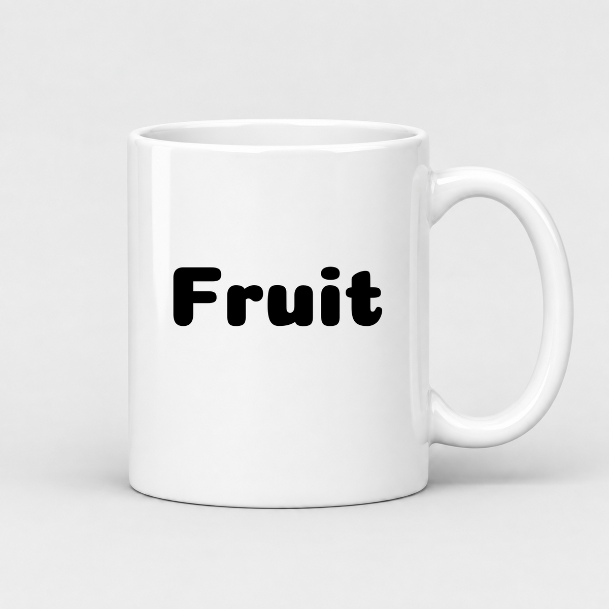Fruit Mug in white